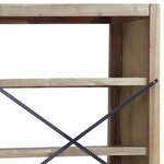 vidaXL Bibliothèque 4 niveaux 80x30x110 cm Bois solide d'acacia