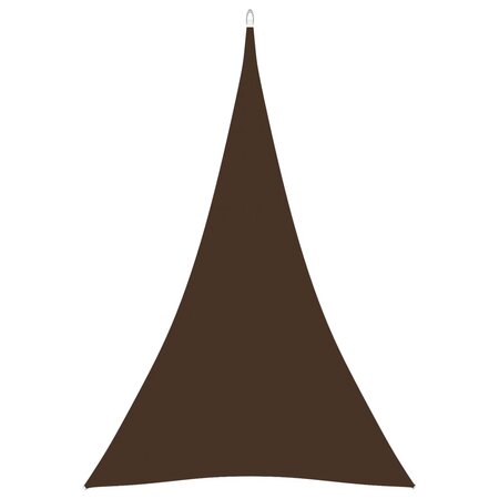 vidaXL Voile de parasol Tissu Oxford triangulaire 5x6x6 m Marron