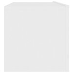 vidaXL Meuble TV Blanc 100x30x30 cm Aggloméré