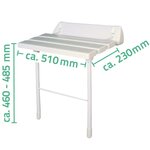 Ridder siège pliable de douche blanc xxl a0020301