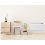Radiateur électrique à inertie fonte aspen blanc fonte 1500w