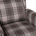vidaXL Fauteuil de massage Beige Tissu