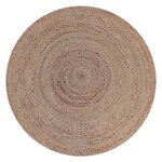 LABEL51 Tapis Jute Rond 150 cm Naturel