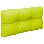 vidaXL Coussin de palette vert vif 80x40x10 cm tissu