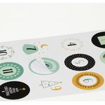 30 stickers rond calendrier de l'Avent