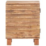 vidaXL Table de chevet 40x35x51 cm Bois de manguier solide
