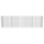 vidaXL Lit surélevé à gabion Acier galvanisé 360x50x100 cm