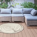 Esschert Design Tapis d'extérieur Diamètre 170 cm Anneaux ascendants
