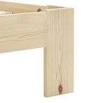 vidaXL Cadre de lit Bois de pin massif 120 x 200 cm