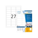 Bte de 2700 étiquettes universelles amovibles 63,5 x 29,6 mm blanc herma