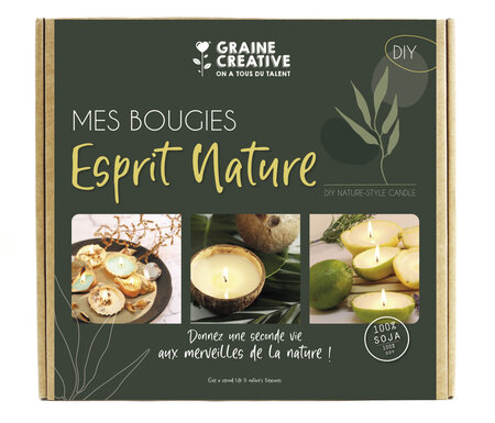 Kit diy bougies esprit nature