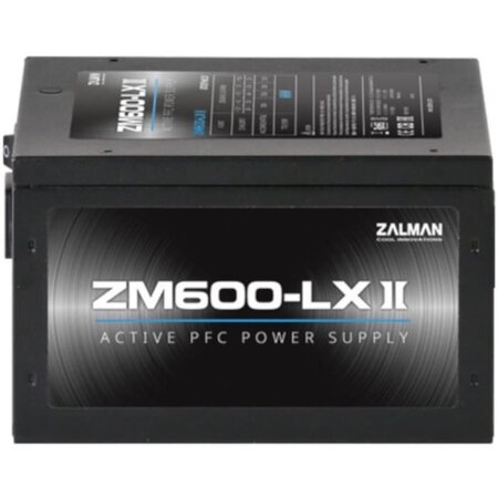 Zalman zm600-lxii unité d'alimentation d'énergie 600 w 20+4 pin atx atx noir