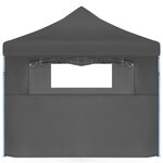 vidaXL Tente de réception pliable avec 5 parois 3 x 9 m Anthracite
