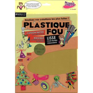 Diam’s Plastique Fou 7 feuilles - Or métallisé