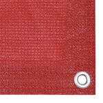 vidaXL Écran de balcon Rouge 120x500 cm PEHD