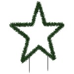 vidaXL Décoration lumineuse étoile de Noël avec piquets 80 LED 60 cm