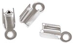 Embout à plier 13 mm Argenté 30 pièces