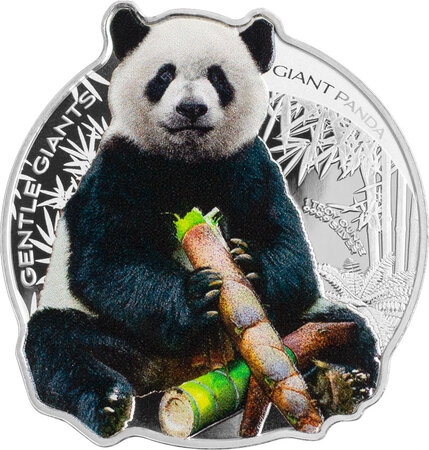 Pièce de monnaie en Argent 2 Dollars g 31.1 (1 oz) Millésime 2022 Gentle Giants GIANT PANDA