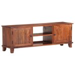 vidaXL Meuble TV Marron miel 120x30x41 cm Bois d'acacia massif