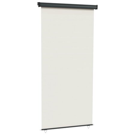 vidaXL Auvent latéral de balcon 117x250 cm Crème