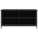 vidaXL Meuble TV Noir 100x40x50 cm Bois d'ingénierie
