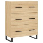 vidaXL Buffet chêne sonoma 69 5x34x90 cm bois d'ingénierie