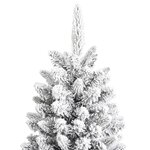 vidaXL Sapin de Noël artificiel avec neige floquée 120 cm PVC et PE