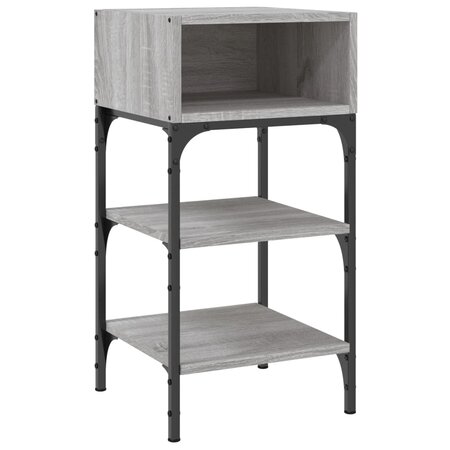 vidaXL Table de chevet sonoma gris 35x34 5x70 cm bois d'ingénierie