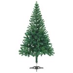 vidaXL Arbre de Noël artificiel pré-éclairé/boules 210 cm 910 branches