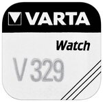Pile oxyde argent pour montres v329 sr731sw 1 55 volt  36mah varta
