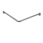 RIDDER Tringle de rideau de douche d'angle Chrome 80x80x2 5 cm