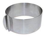 Cadre à pâtisserie extensible rond 16 à 30 cm