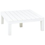 vidaXL Salon de jardin 5 Pièces Plastique Blanc