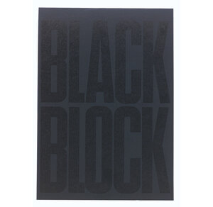 Bloc Black Block 29 7x21cm - Papier Jaune Quadrillé 5x5 - 70 Feuillets - X 5 - Exacompta
