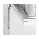 Lave verre professionnel double paroi - pompe de vidange et adoucisseur intégrés - 400x400 mm - casselin -  - acier inoxydable 460x