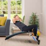 Banc de musculation artemis appareil de fitness multifonction avec sangles de résistance et hauteur réglable