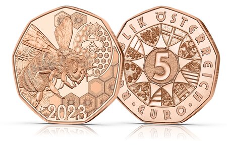 Pièce de monnaie 5 euro Autriche 2023 – Danse des abeilles
