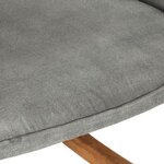vidaXL Chaise à bascule gris vintage toile