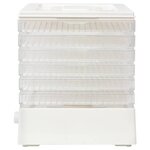 vidaXL Déshydrateur alimentaire avec 6 plateaux 250 W Blanc