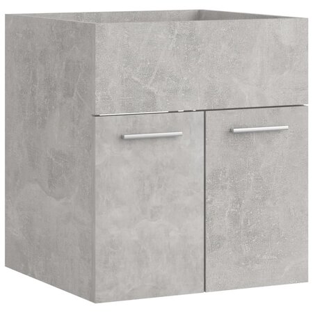 vidaXL Armoire d'évier Gris béton 41x38 5x46 cm Aggloméré