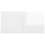 vidaXL Ensemble de meubles TV 6 Pièces Blanc brillant Aggloméré