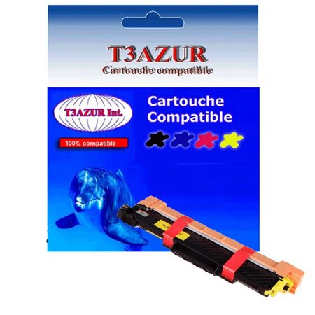 Toner compatible avec Brother TN247 pour Brother MFC-L3710CW, MFC-L3730CDN Jaune - 2 300 pages - T3AZUR