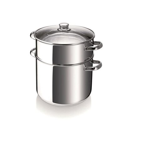 BEKA Couscoussier Chambord - Ø 28 cm - 15 L - Gris - Tous feux dont induction