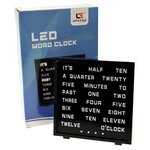 United Entertainment Horloge à mots anglais à LED 16 5x17 cm