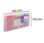 Trieur Midi 7 Compartiments En Polypropylène Crystal - 14x26cm - X 5 - Exacompta