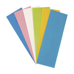 Feuille de cire  teintes pastelles  6  couleurs assorties  20x6 5 cm