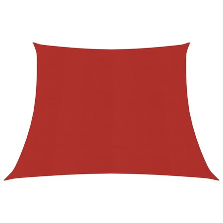 vidaXL Voile d'ombrage 160 g/m² Rouge 3/4x3 m PEHD