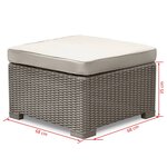 Allibert Pouf d'extérieur California Cappuccino 233447