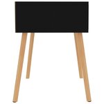 vidaXL Tables de chevet 2 Pièces Noir 40x40x56 cm Aggloméré