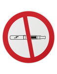 THIRARD - Disque de signalisation Cigarette électronique  polystyrène rigide adhésif  Ø180mm